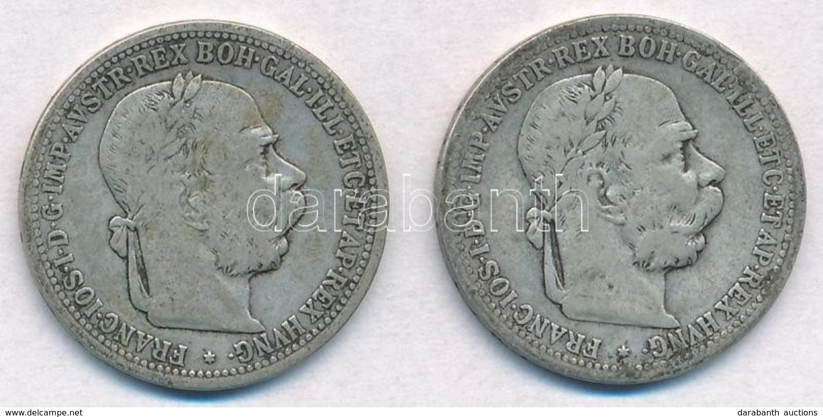 Ausztria 1900-1901. 1K Ag 'Ferenc József' (2xklf) T:2- Austria 1900-1901. 1 Corona Ag 'Franz Joseph' (2xdiff) C:VF - Non Classificati