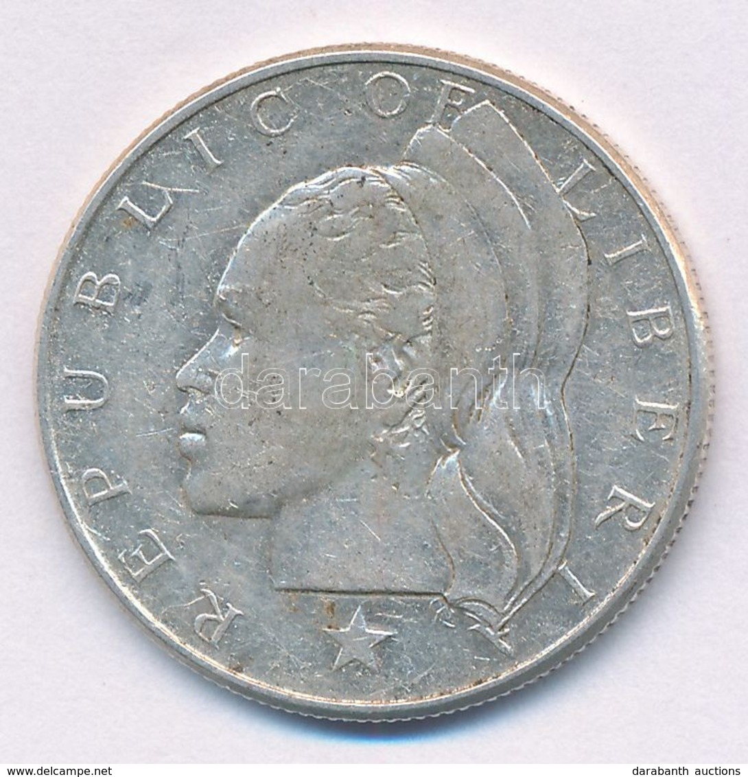 Libéria 1961. 50c Ag T:2,2-
Liberia 1961. 50 Cents Ag C:XF,VF - Unclassified