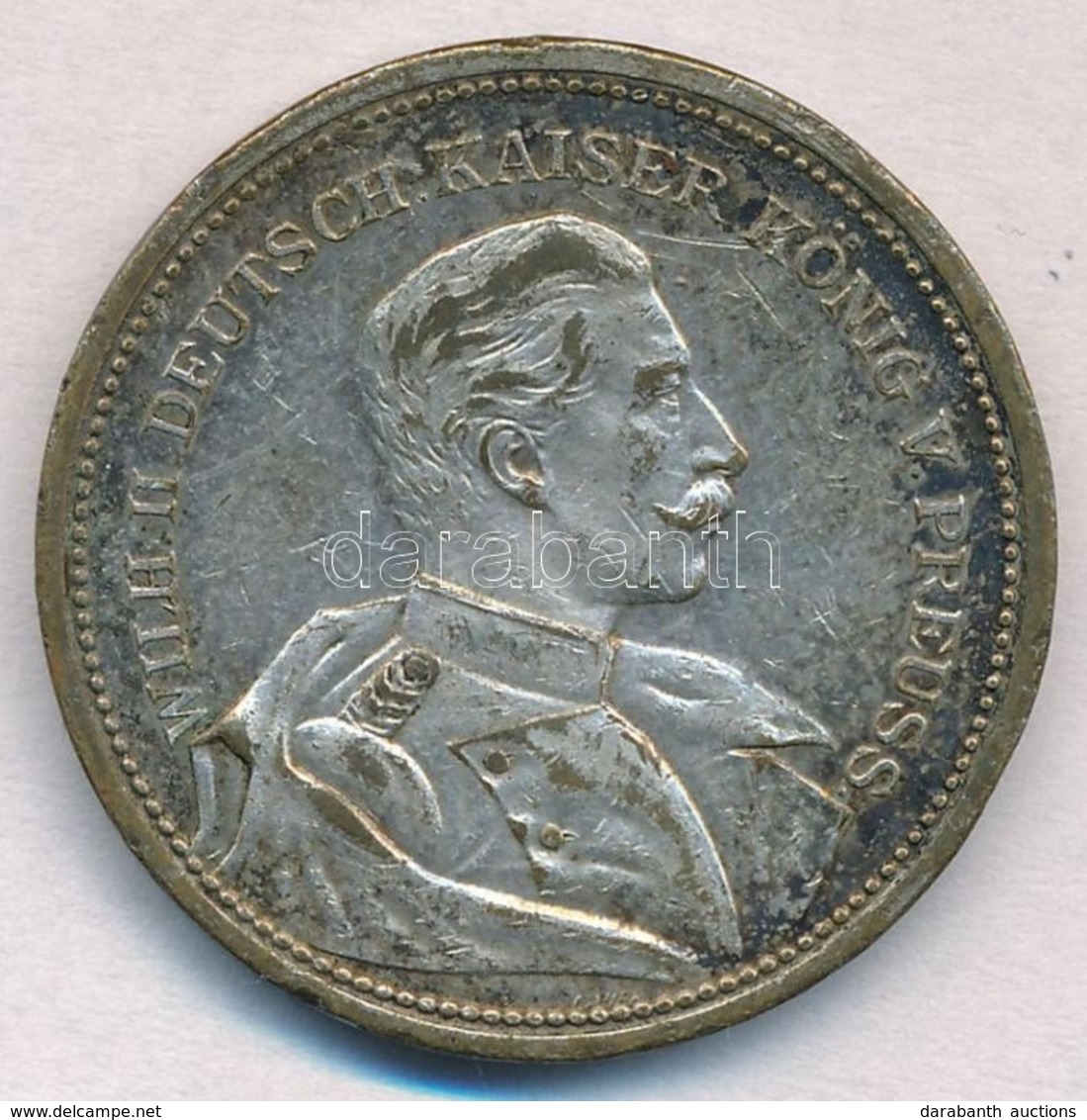 Német Birodalom ~1910. 'II. Vilmos Császár' Ezüstözött Fém Emlékérem (33mm) T:2- Patina
German Empire ~1910. 'Emperor Wi - Ohne Zuordnung