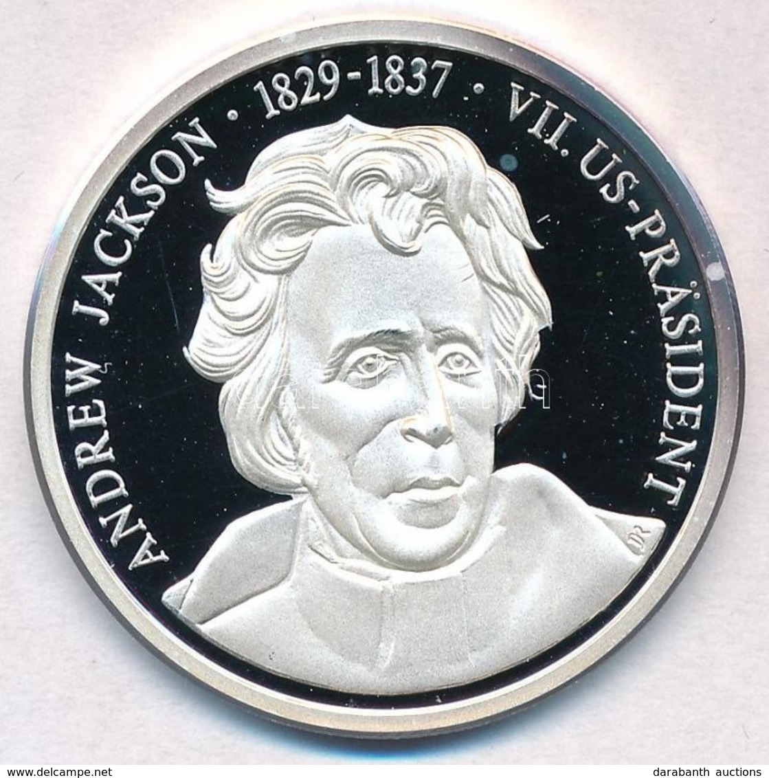 Németország 1992. 'Andrew Jackson - Az Amerika Egyesült Államok Elnökei' Jelzett Ag Emlékérem, Tanúsítvánnyal (15g/0.999 - Sin Clasificación