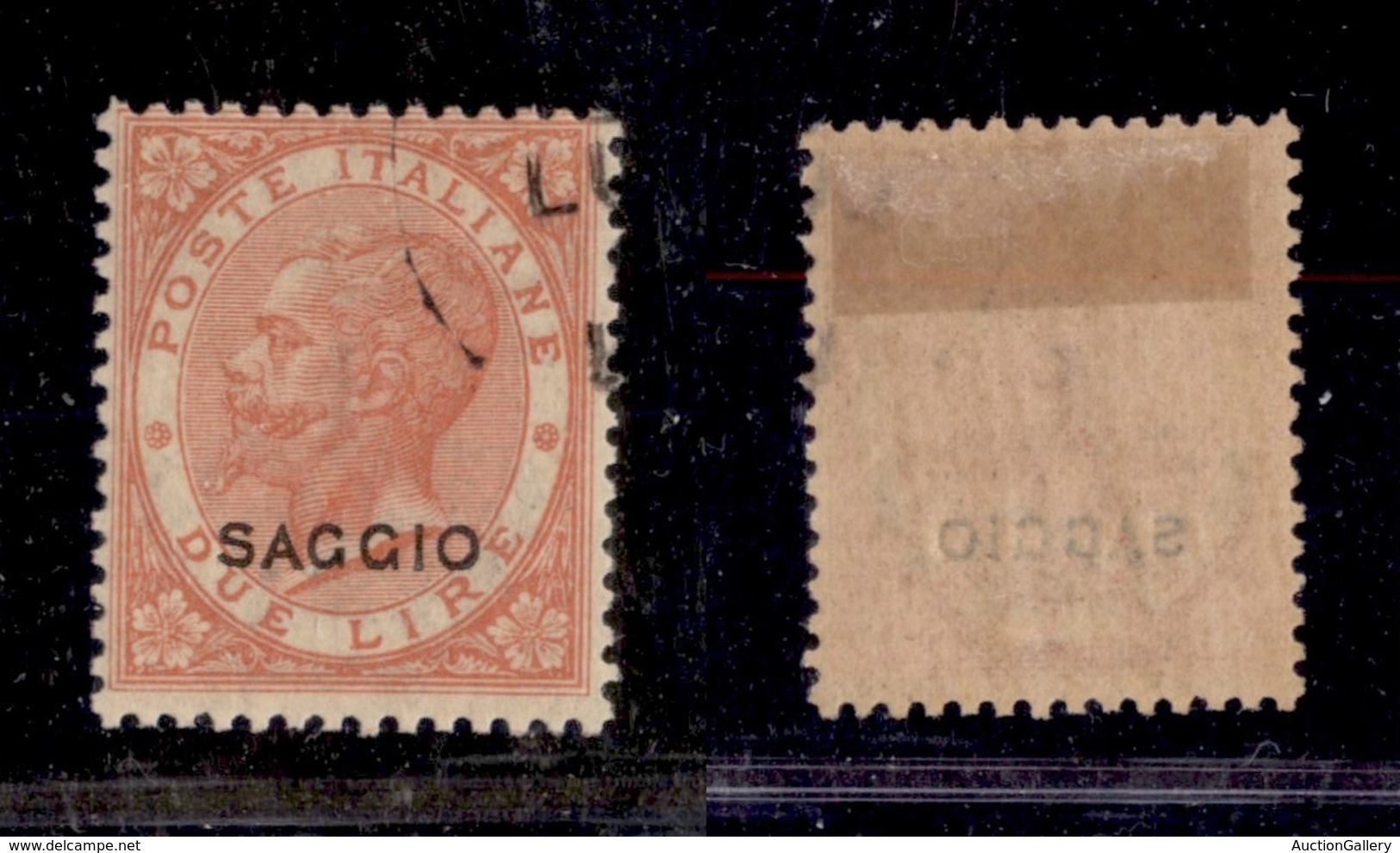 REGNO D'ITALIA - 1863 - Saggio - Annullo Sperimentale - 2 Lire De La Rue (L22) - Autres & Non Classés