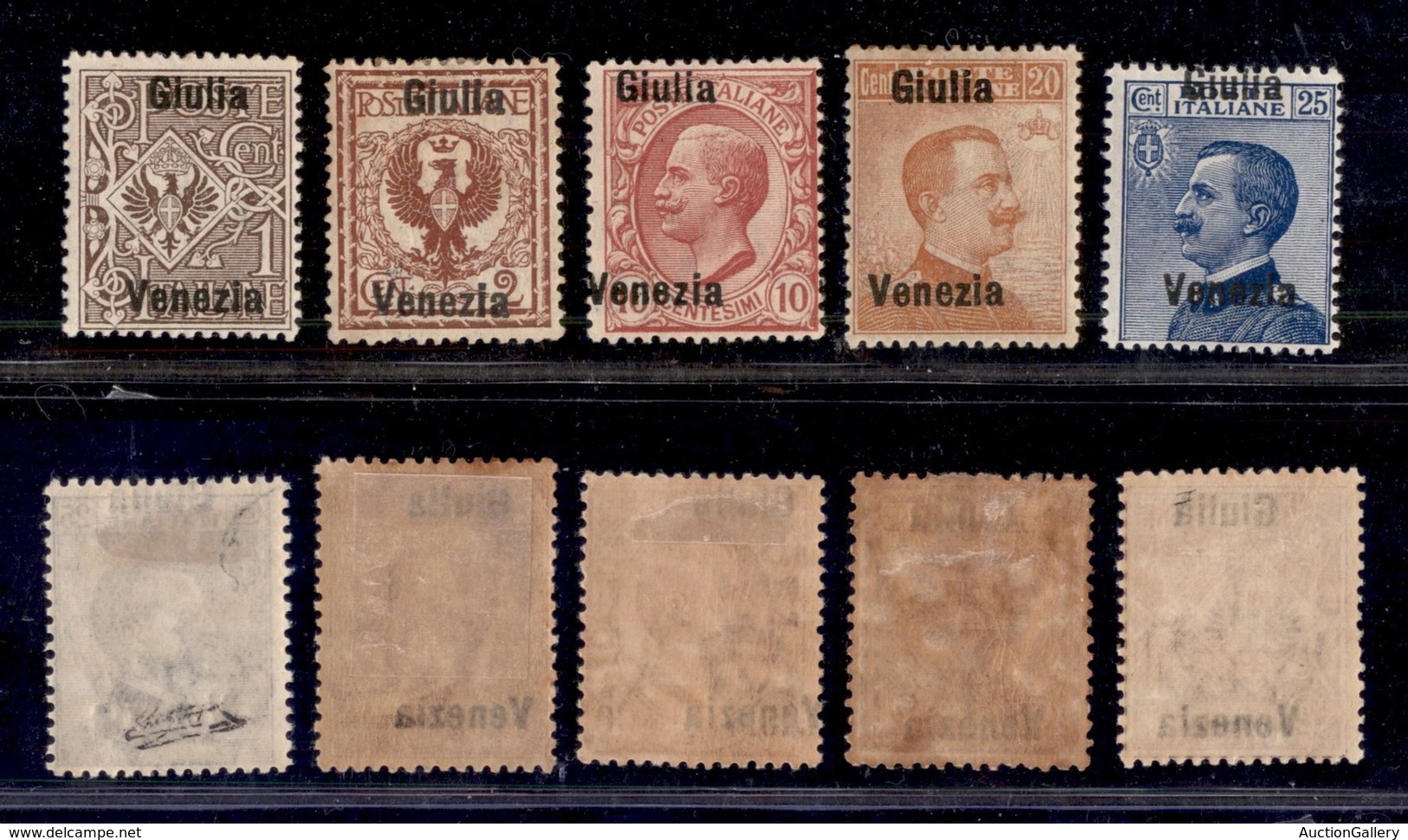 OCCUPAZIONI - VENEZIA GIULIA - 1918 - Giulia Venezia - 5 Valori (19d/20d+22d/24d) - Gomma Originale (490) - Vénétie Julienne