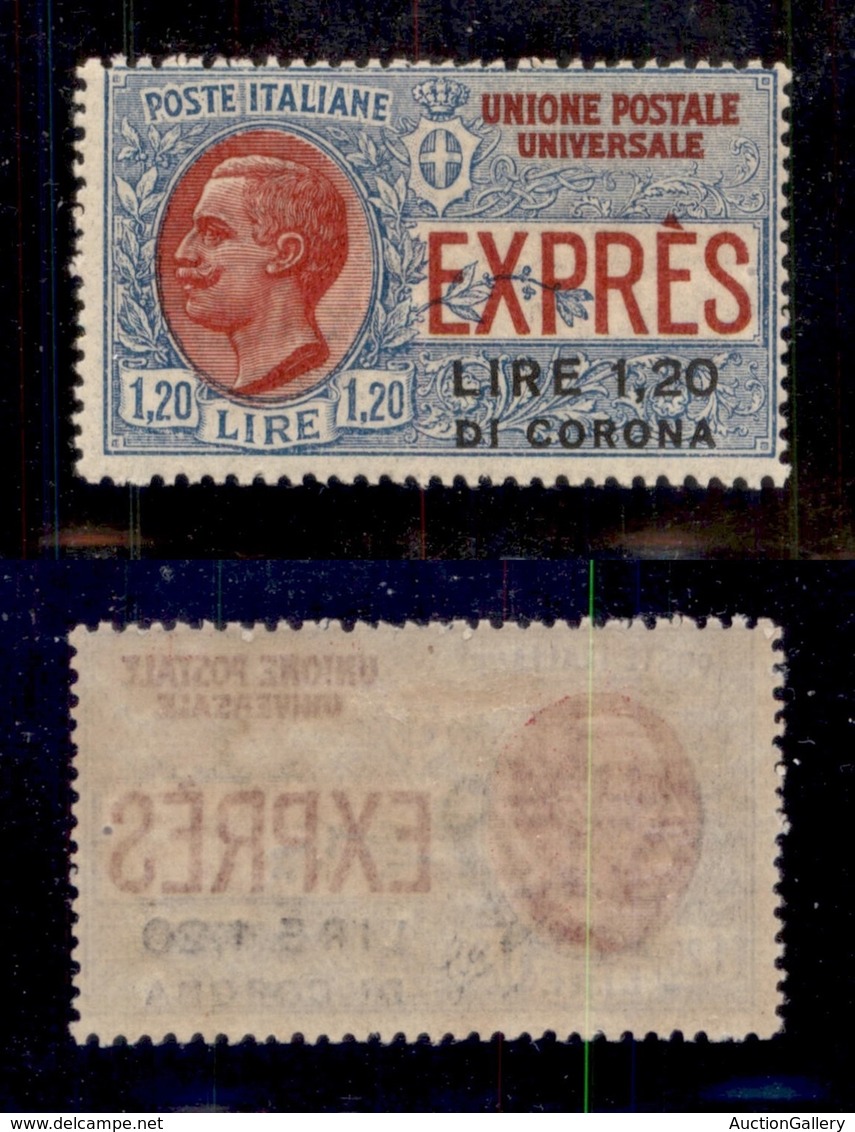 OCCUPAZIONI - DALMAZIA - 1922 - Espressi - Non Emesso - 1,20 Lire (2) - Gomma Originale (400) - Dalmatië