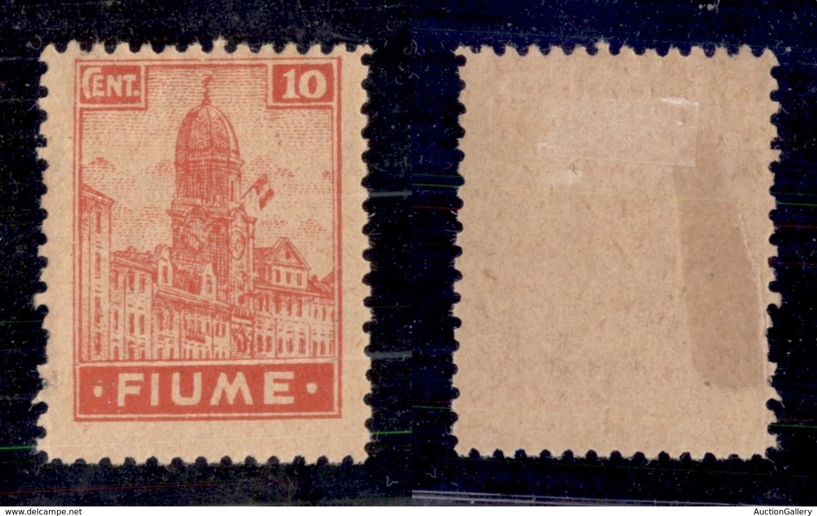 OCCUPAZIONI - FIUME - 1919 - 10 Cent (A35/I) - Carta A Dentellato 10 1/2 - Gomma Originale (3.250) - Fiume