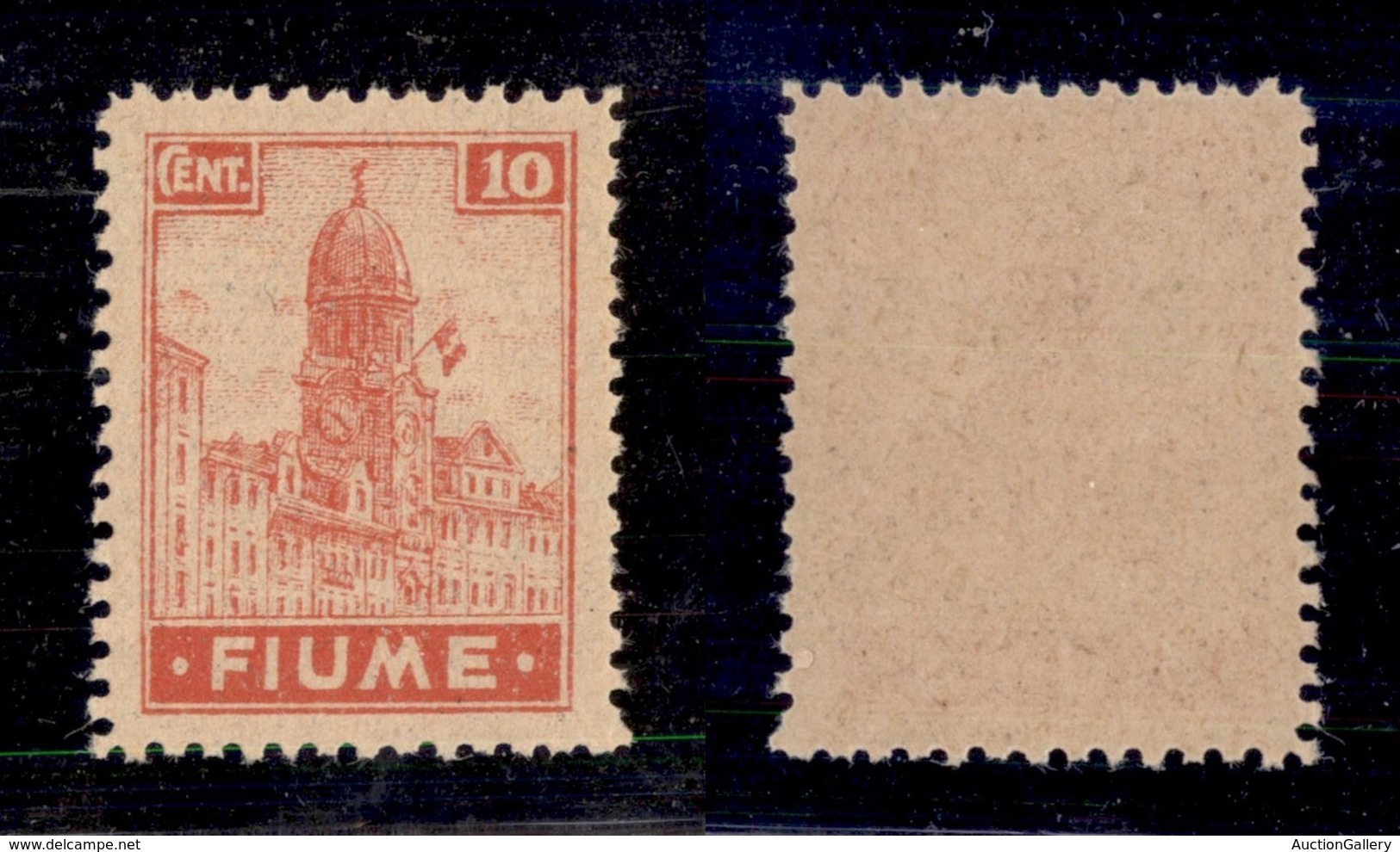 OCCUPAZIONI - FIUME - 1919 - 10 Cent (C35/I) - Carta C Dentellato 10 1/2 - Gomma Integra (6.500) - Fiume