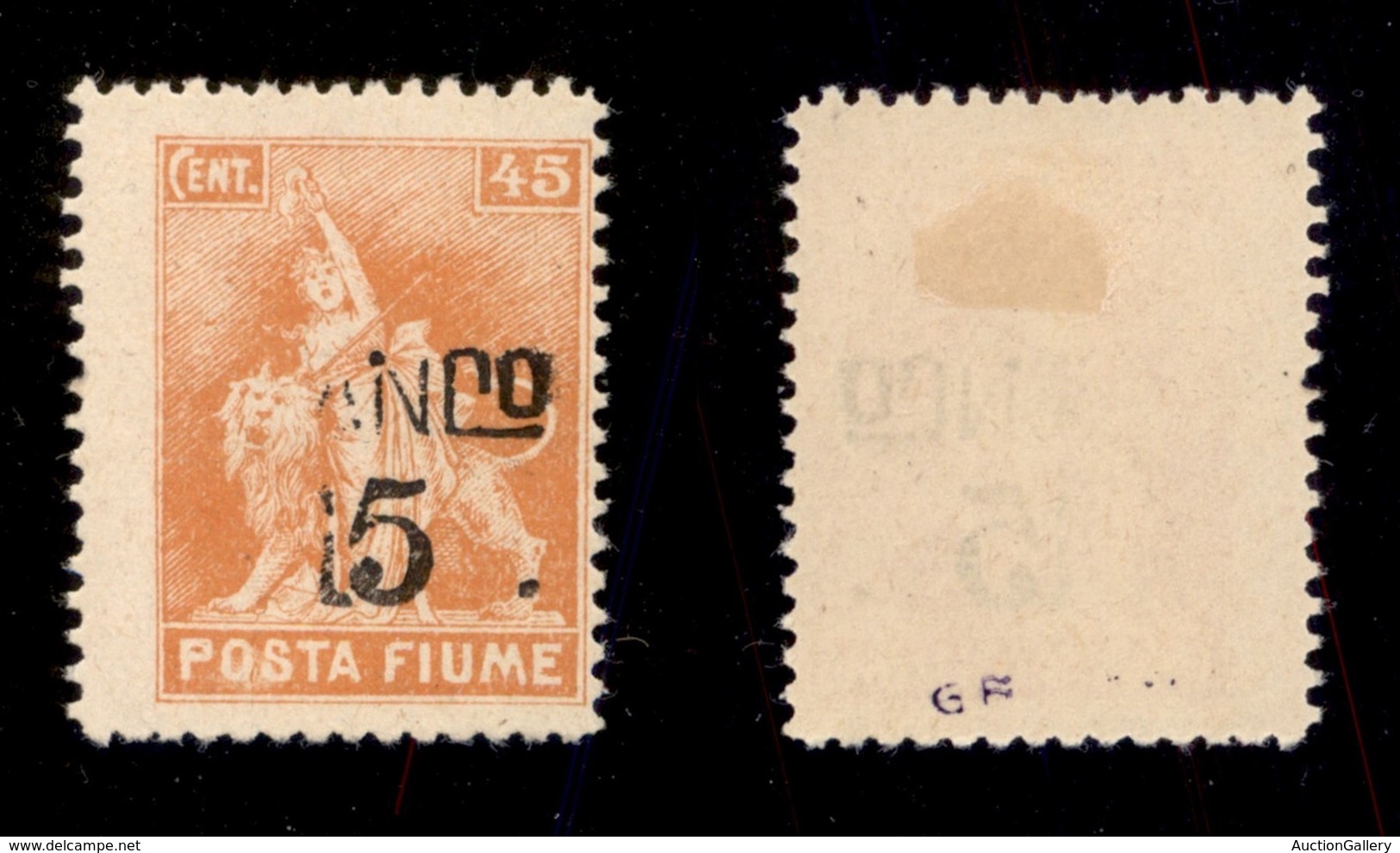 OCCUPAZIONI - FIUME - 1919 - NCO 15 (D79vae) - Gomma Originale (450) - Fiume
