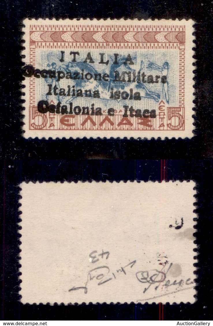 OCCUPAZIONI - ARGOSTOLI - 1941 - 5 Lepta (43) - Senza Gomma - Raybaudi - Andere & Zonder Classificatie