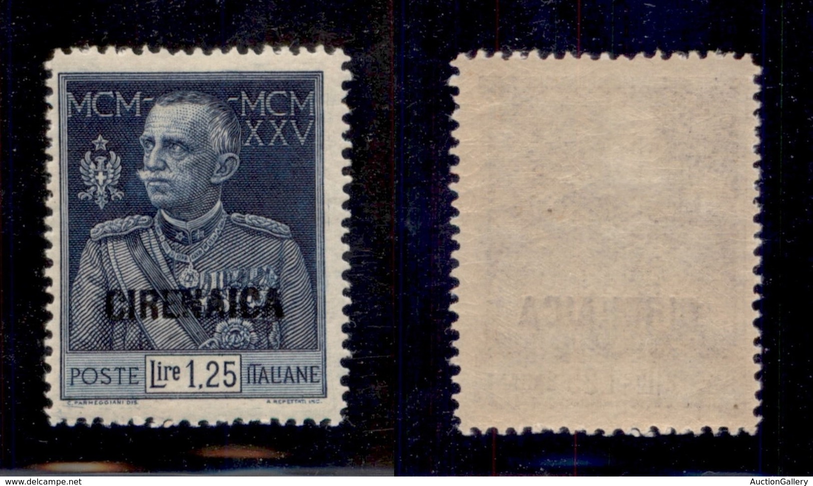 COLONIE - CIRENAICA - 1926 - 1,25 Lire Giubileo (26) Dentellato 13 - Gomma Integra - Cert. AG (1.750) - Other & Unclassified