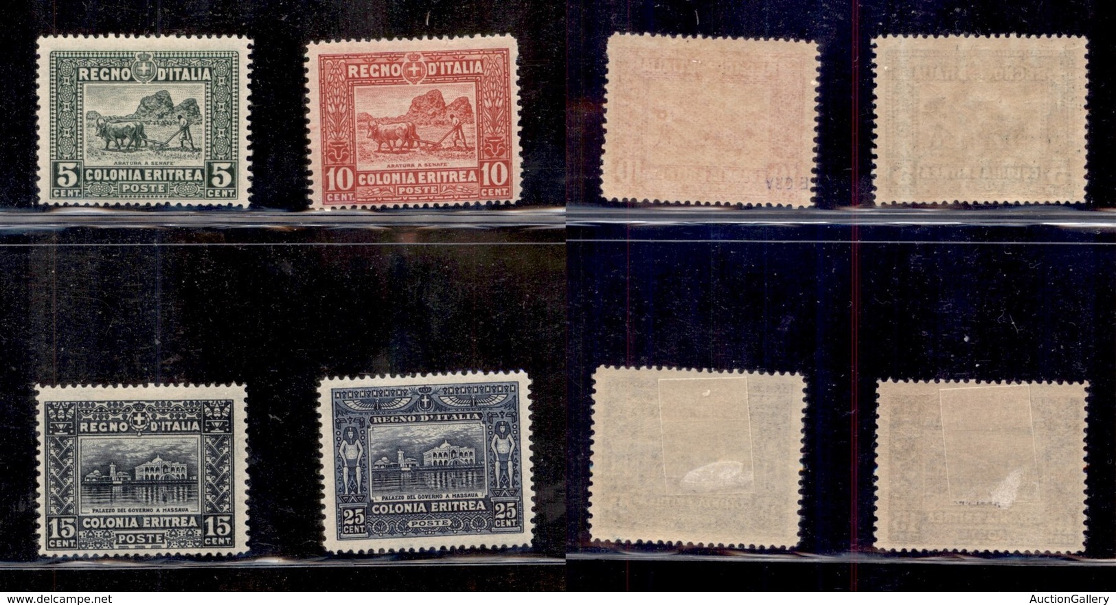 COLONIE - ERITREA - 1910/1914 - Soggetti Africani (34/37) - Serie Completa - Gomma Originale (800) - Andere & Zonder Classificatie