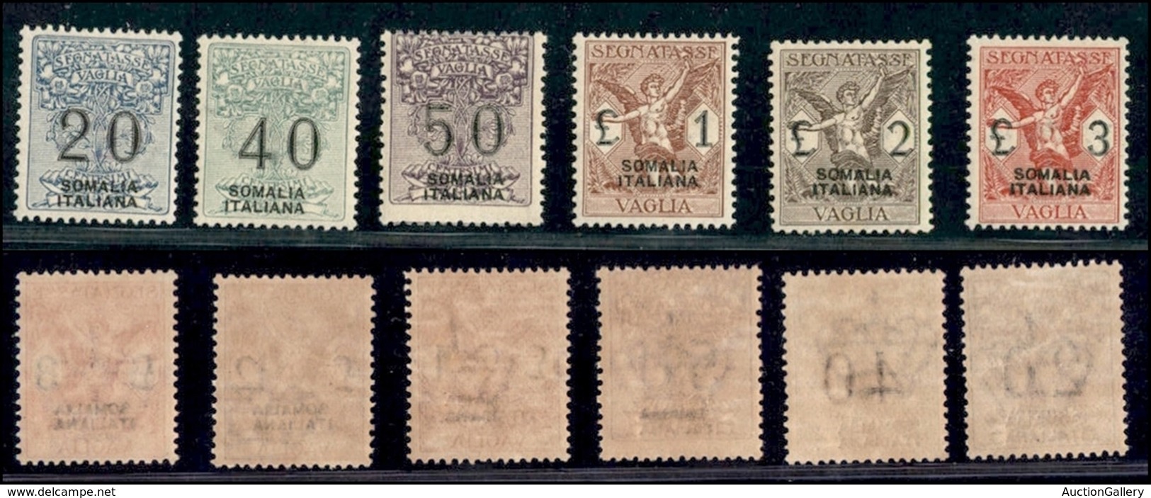 COLONIE - SOMALIA - 1926 - Segnatasse Vaglia (7/12) - Serie Completa - Gomma Integra (650) - Autres & Non Classés