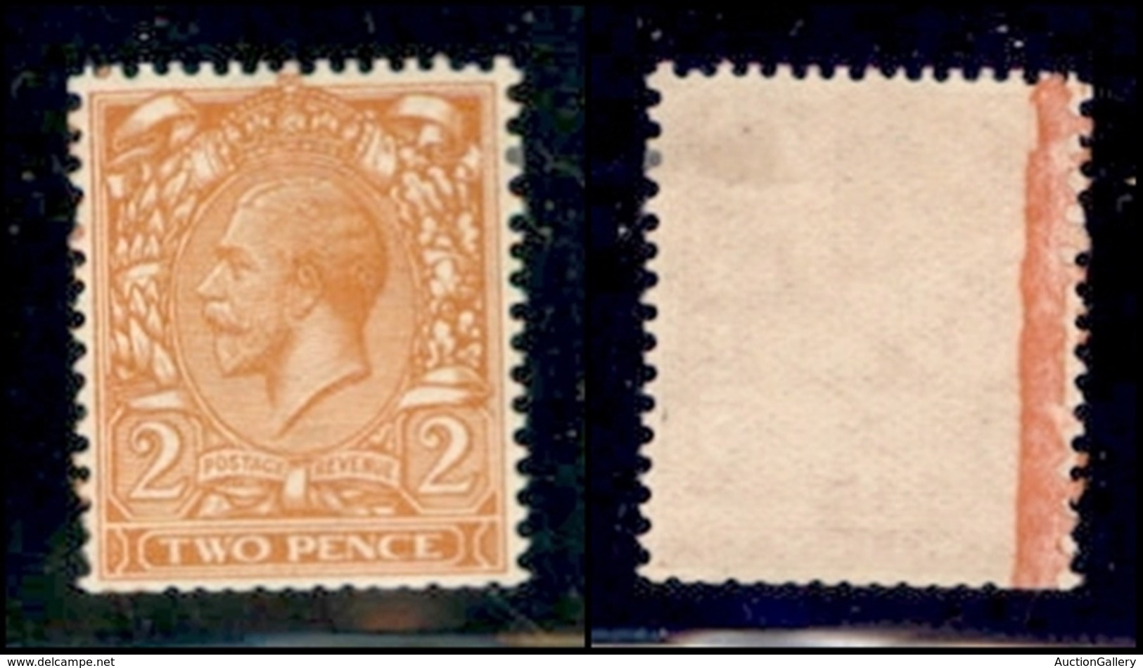 EUROPA - GRAN BRETAGNA - 1924/1926 - 2 Pence Giorgio V (Unif.162c) Con Filigrana Coricata - Gomma Originale (360) - Sonstige & Ohne Zuordnung