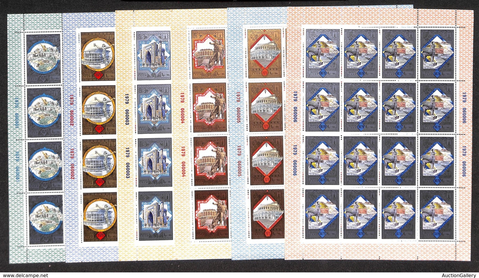 EUROPA - RUSSIA - 1979 - Minifogli - Olimpiadi Mosca (4872/4877) - Serie Completa - Gomma Integra - Autres & Non Classés