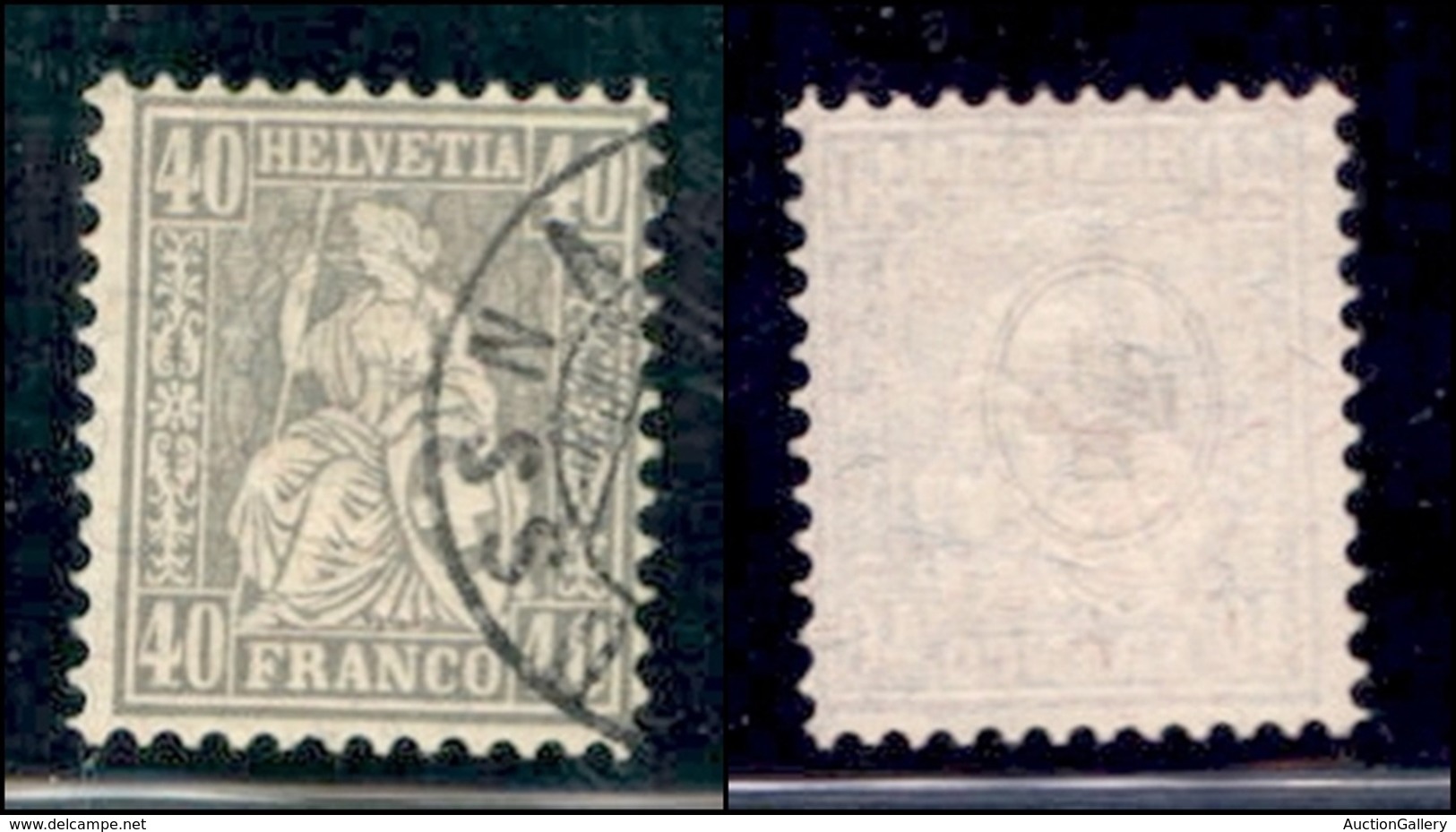 EUROPA - SVIZZERA - 1881 - 40 Cent (42) Usato - Andere & Zonder Classificatie
