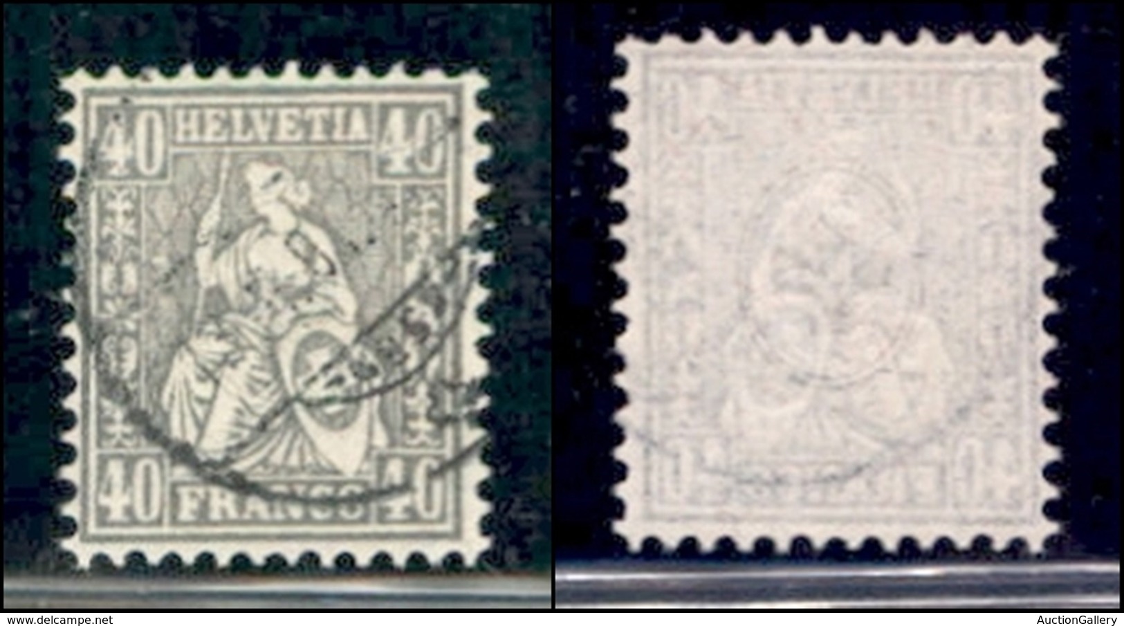 EUROPA - SVIZZERA - 1881 - 40 Cent (42) Usato - Andere & Zonder Classificatie