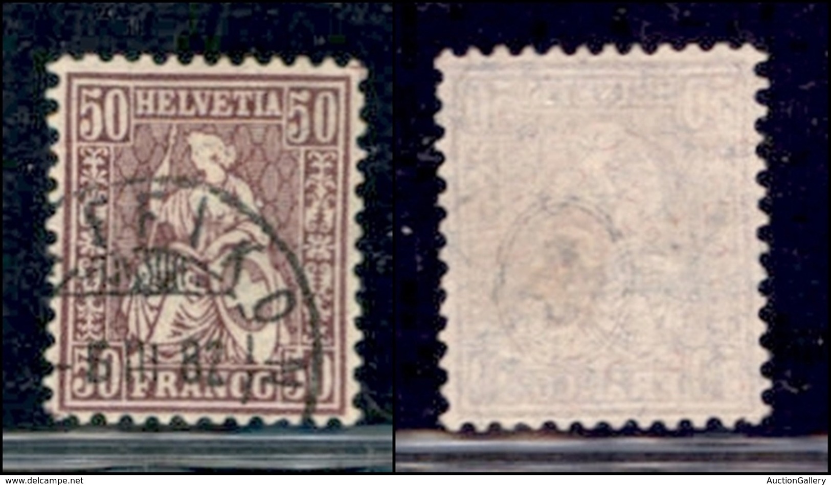 EUROPA - SVIZZERA - 1881 - 50 Cent (43) Usato - Sonstige & Ohne Zuordnung