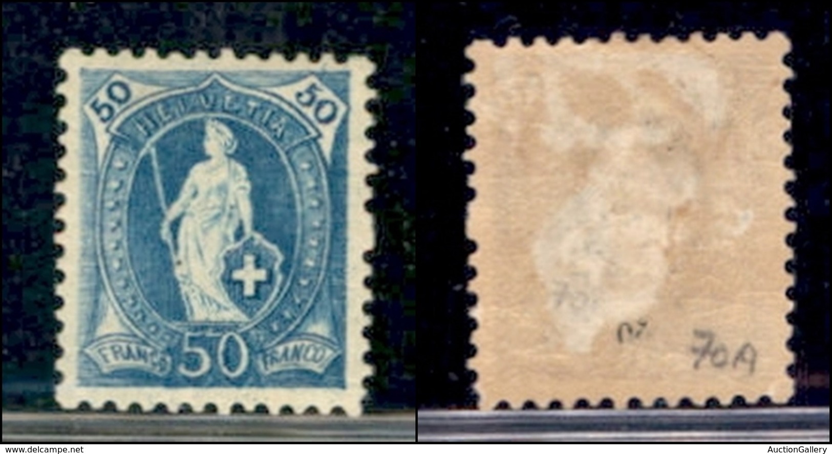 EUROPA - SVIZZERA - 1882 - 50 Cent (62XA) - Gomma Originale - Other & Unclassified
