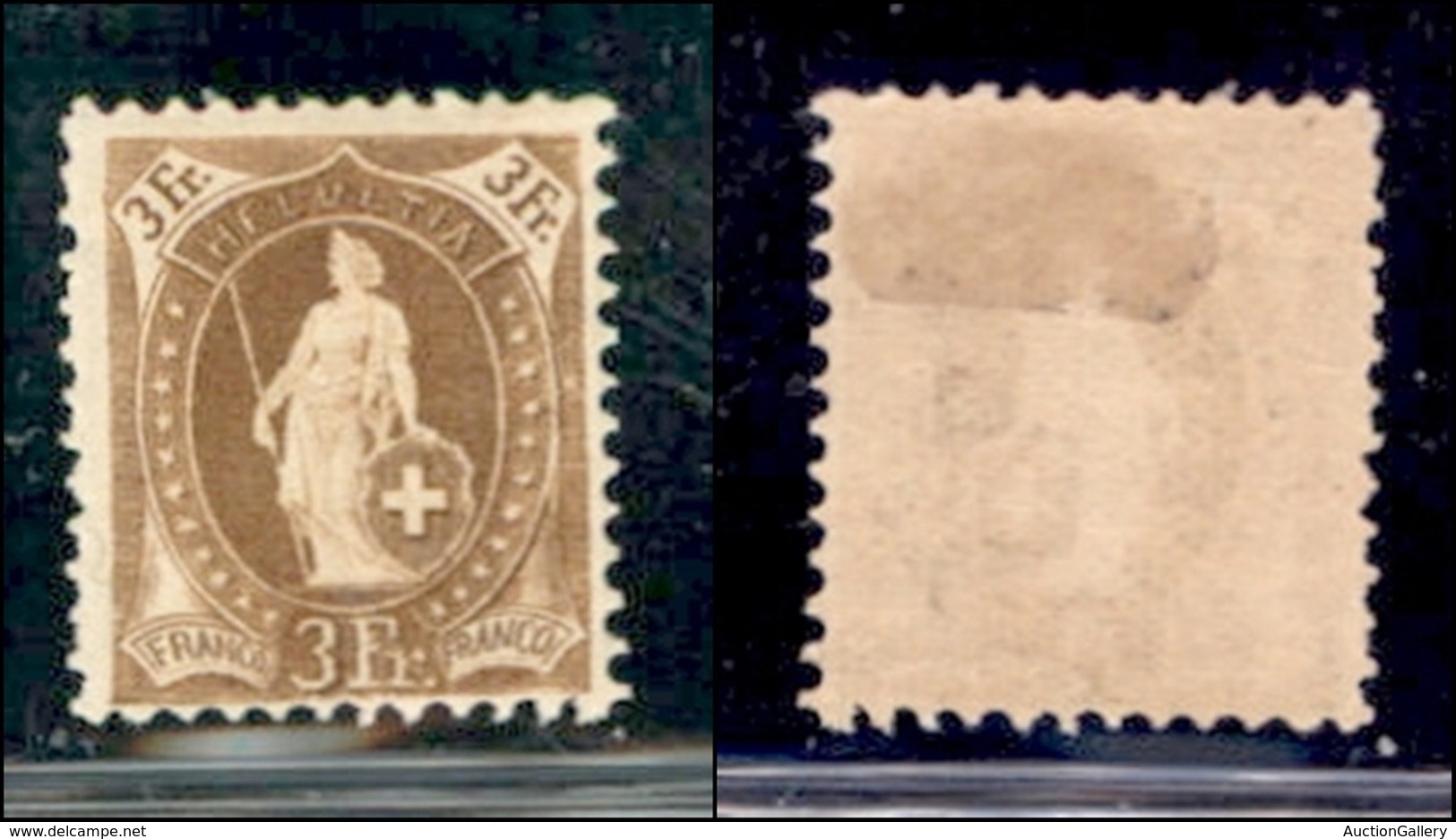 EUROPA - SVIZZERA - 1905 - 3 Franchi (80D) - Gomma Originale - Sonstige & Ohne Zuordnung