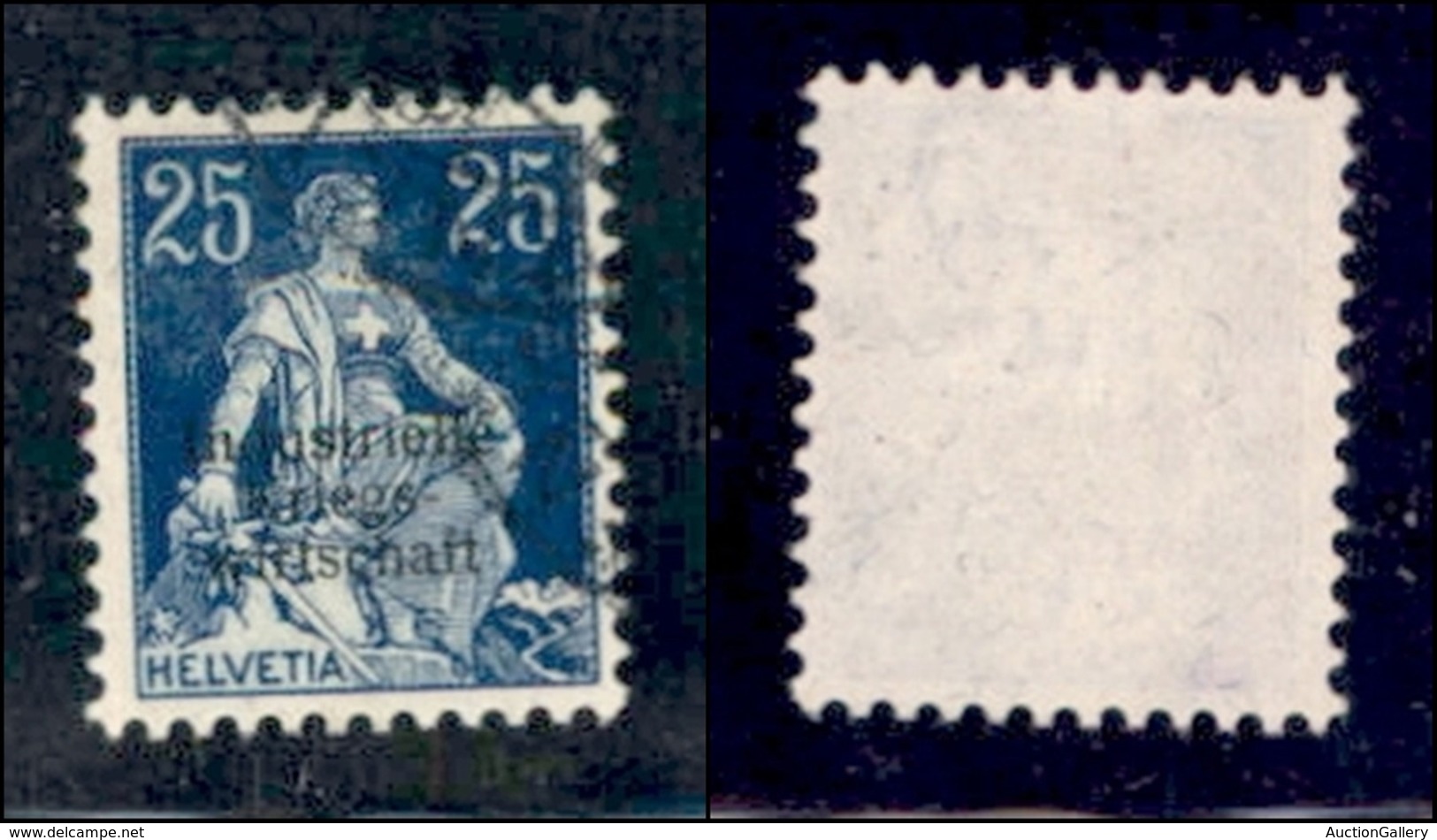 EUROPA - SVIZZERA - 1918 - Servizio - Industrielle Kriegs - 25 Cent (7/I) Usato (600) - Sonstige & Ohne Zuordnung