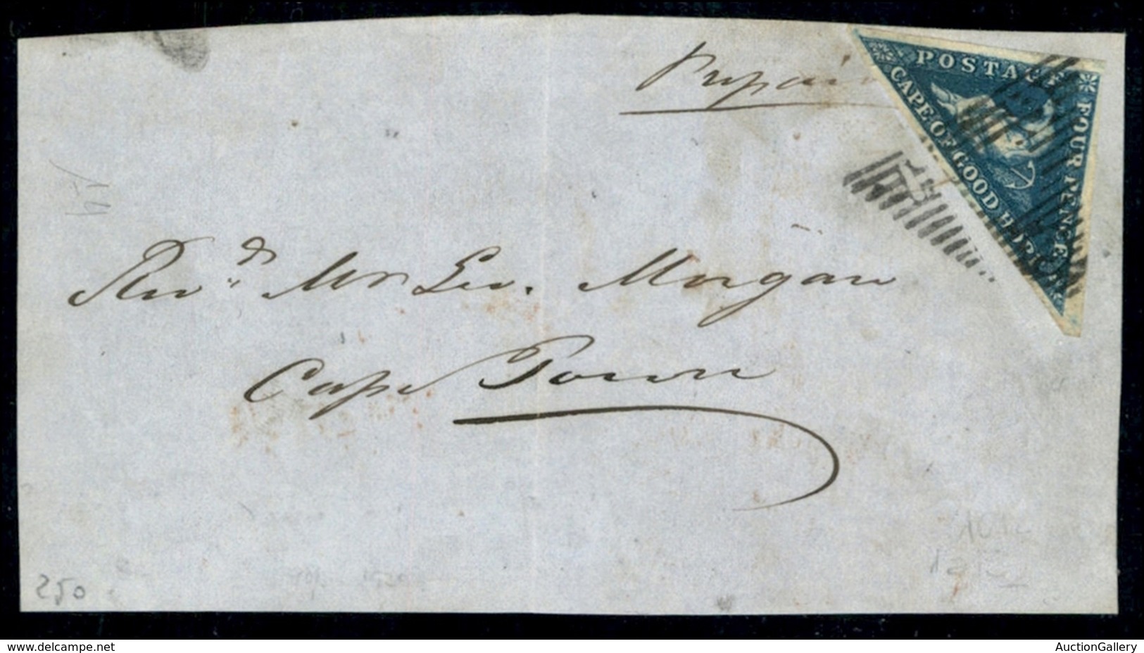 OLTREMARE - CAPO DI BUONA SPERANZA - 1863 - 4 Pence (2/II) Su Frontespizio - Other & Unclassified