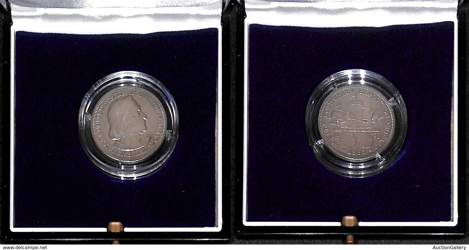 MONETE - MEDAGLIE - 1893 - Stati Uniti - 1/2 Dollaro Colombo - MB - Confezione Originale - Andere & Zonder Classificatie