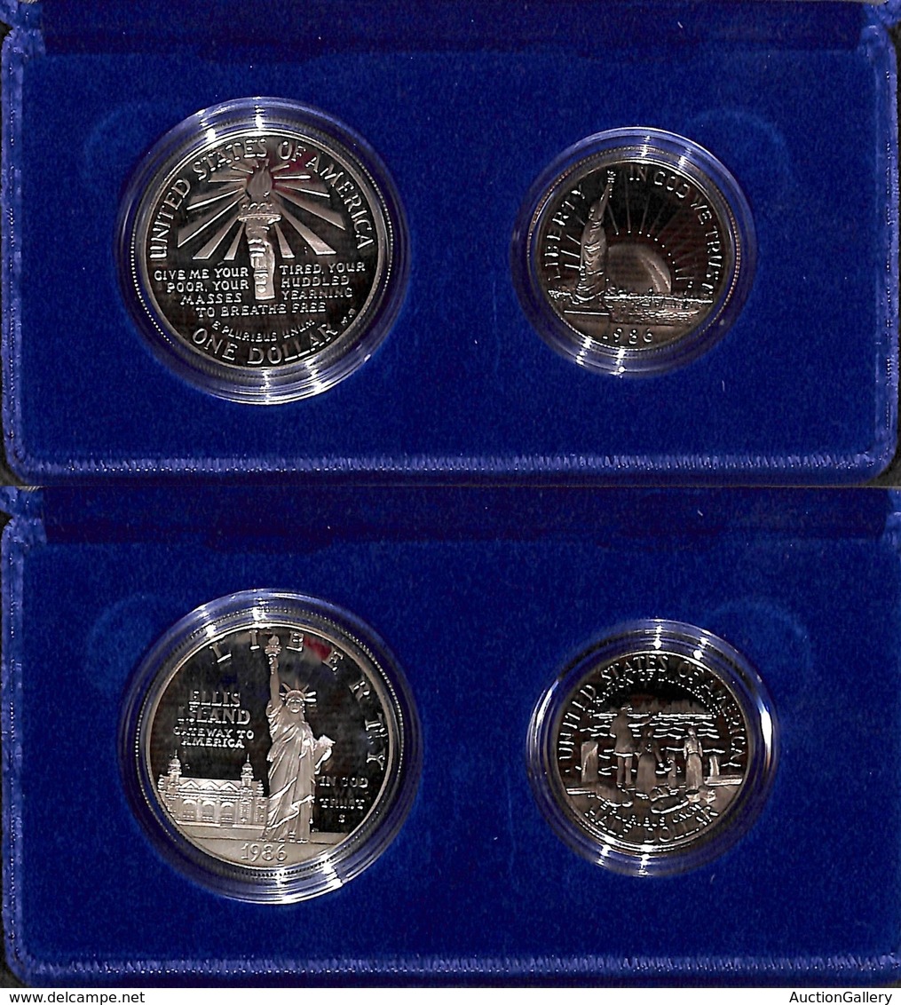 MONETE - MEDAGLIE - 1986 - Stati Uniti - Liberty Set Coin - SPL - Confezione Originale - Altri & Non Classificati