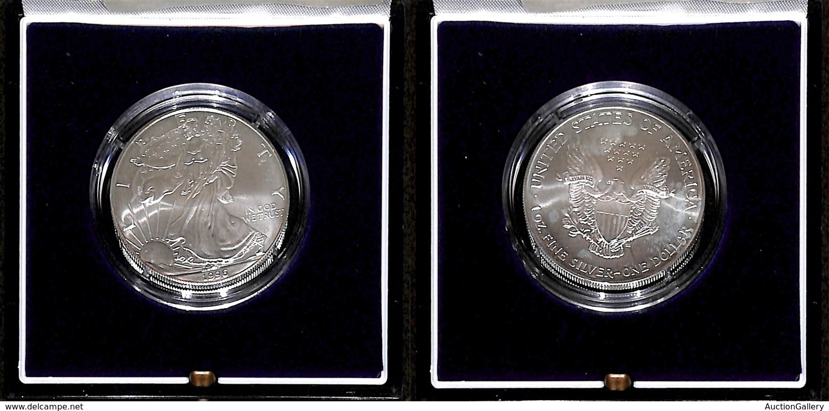 MONETE - MEDAGLIE - 1996 - Stati Uniti - 1 Dollaro Argento - SPL - Confezione Originale - Andere & Zonder Classificatie
