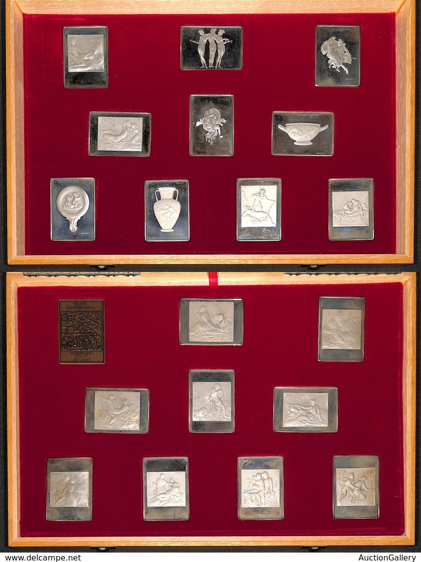 MONETE - MEDAGLIE - La Collezione Segreta Di Pompei N. 868 - Collezione Di 19 Lingotti D’Argento - SPL - Cofanetto Origi - Sonstige & Ohne Zuordnung