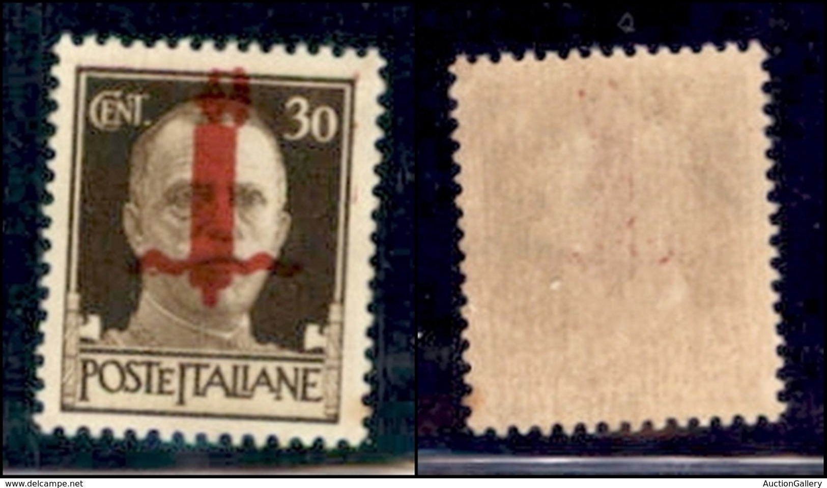 REPUBBLICA SOCIALE - PROVVISORI - 1944 - Verona - 30 Cent (492) Con Fascio Grosso (pos. 100) - Gomma Integra - Sonstige & Ohne Zuordnung