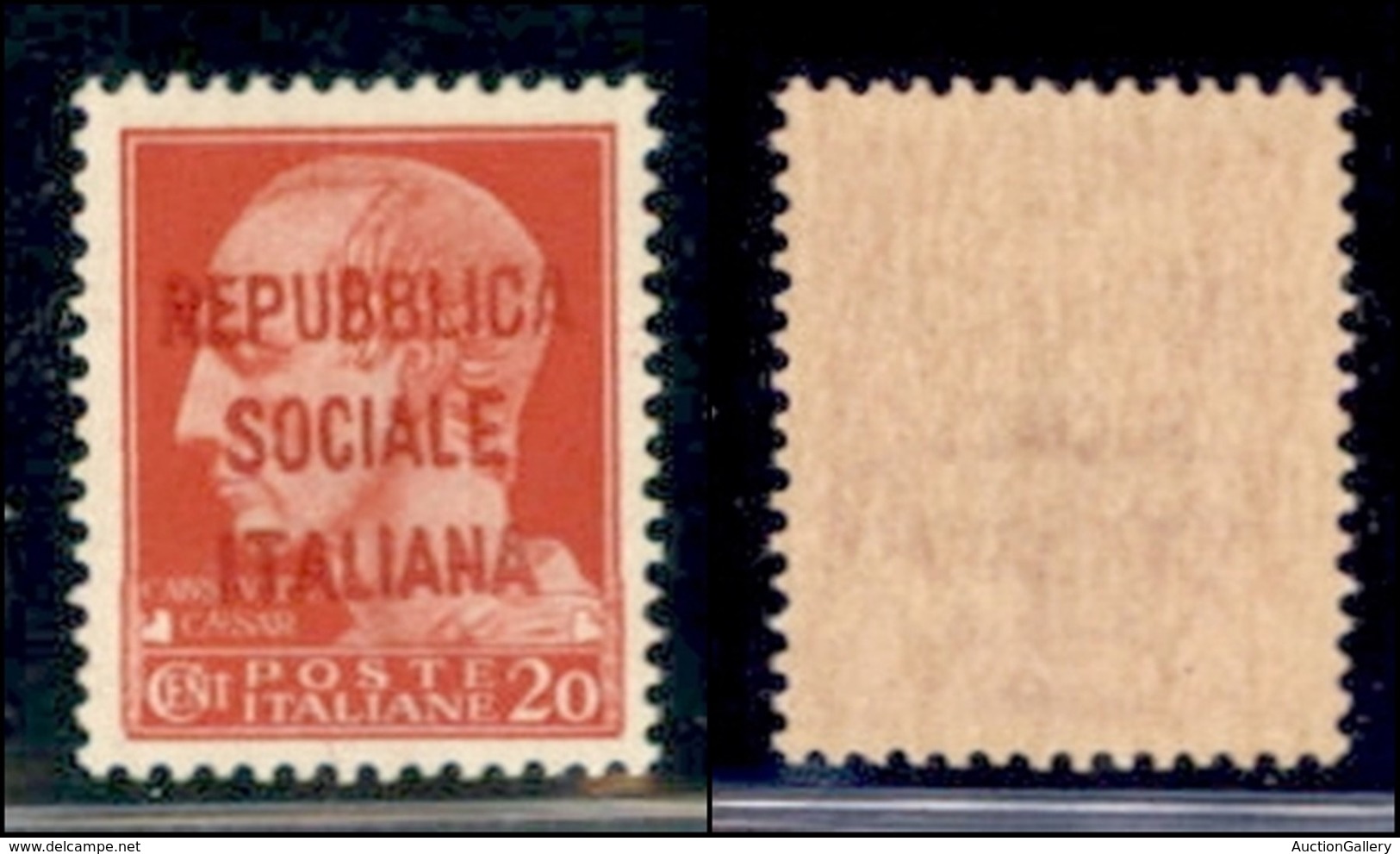 REPUBBLICA SOCIALE - PROVE - SAGGI - 1944 - Saggi - Verona - Soprastampa M - 20 Cent (P18) - Gomma Integra - Andere & Zonder Classificatie
