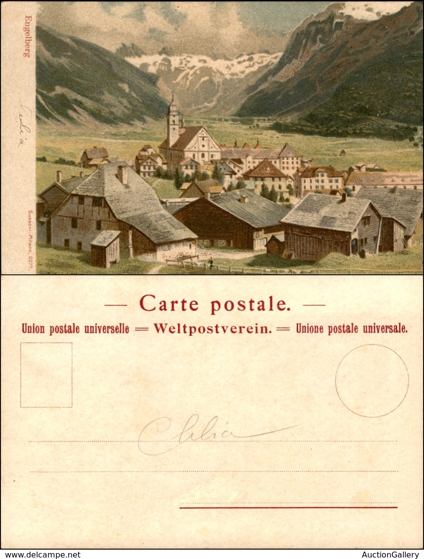 CARTOLINE - REGIONALISMO-SVIZZERA - Engelberg - Litografia Ed. Gussoni Milano - Scritta Non Viaggiata - Autres & Non Classés