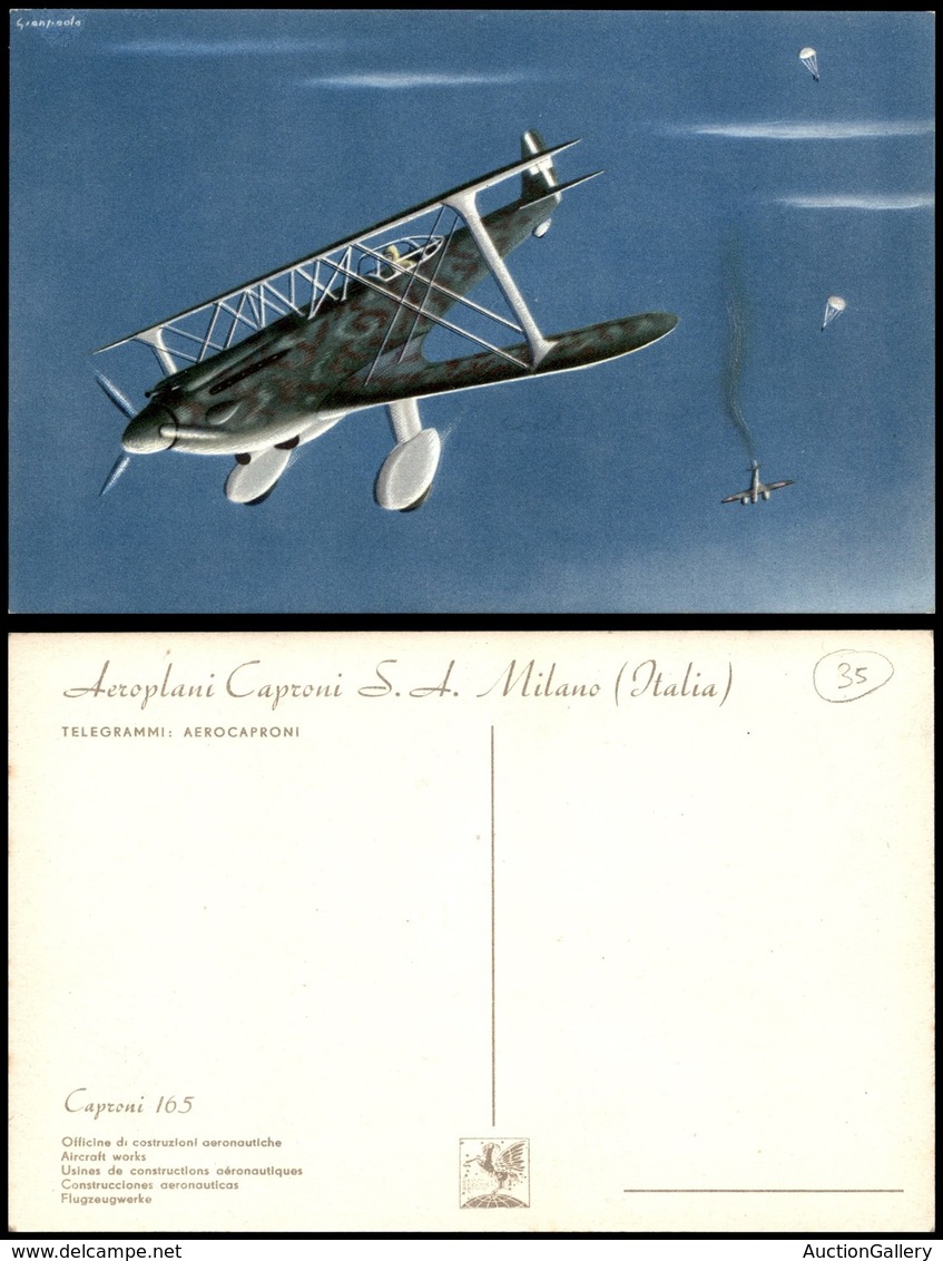 CARTOLINE - AVIAZIONE - Aeroplani Caproni - Caproni 165 - Illustrata Gianpaolo - Nuova FG - Sonstige & Ohne Zuordnung