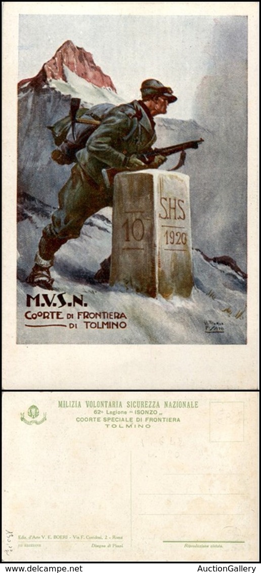 CARTOLINE - MILITARI - Milizia Di Frontiera - Coorte Speciale Di Frontiera Tolmino - 62° Legione "Isonzo" - Illustratore - Ohne Zuordnung