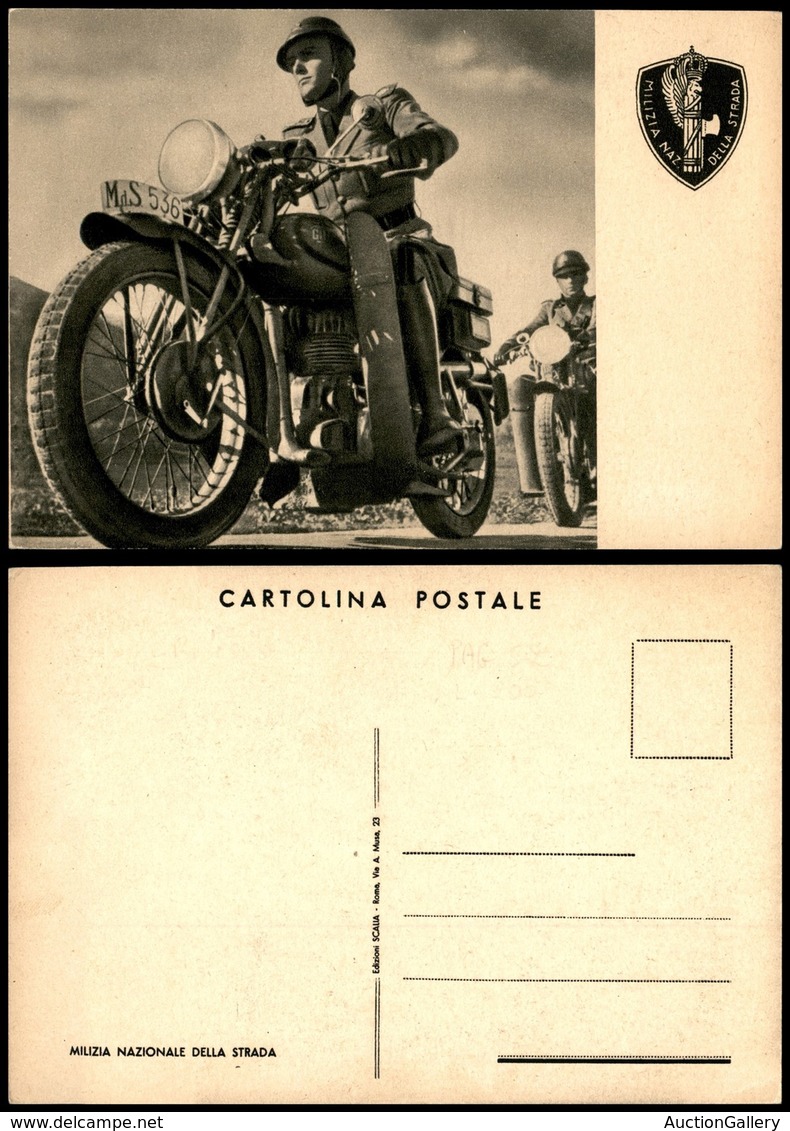 CARTOLINE - MILITARI - Milizia Della Strada - Due Militi Motociclisti - Fotografica - Nuova FG (200) - Non Classés