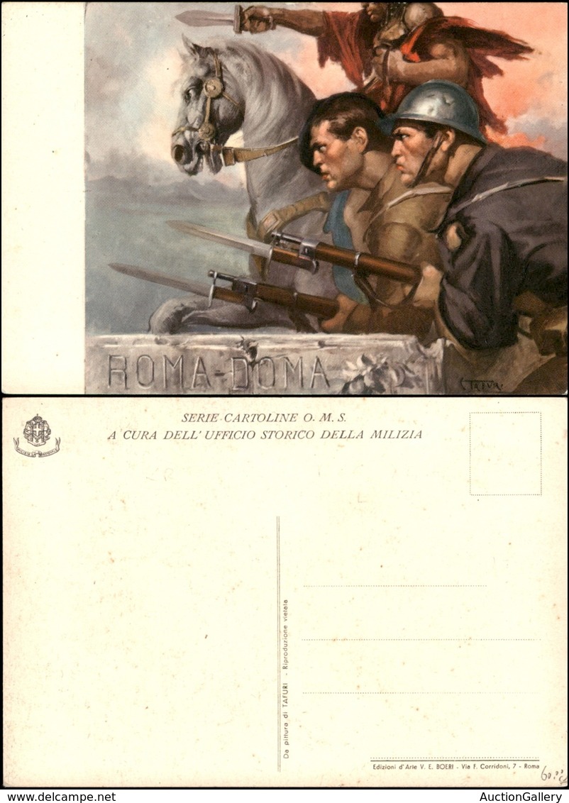 CARTOLINE - MILITARI - Serie O.M.S. - Illustratore Tafuri - Roma Doma - Nuova FG - Ohne Zuordnung