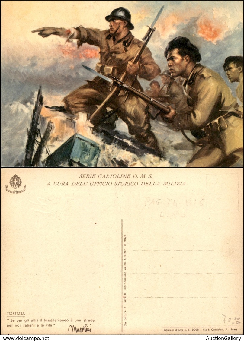 CARTOLINE - MILITARI - Serie O.M.S. - Illustratore Tafuri - Tortosa - Nuova FG - Ohne Zuordnung