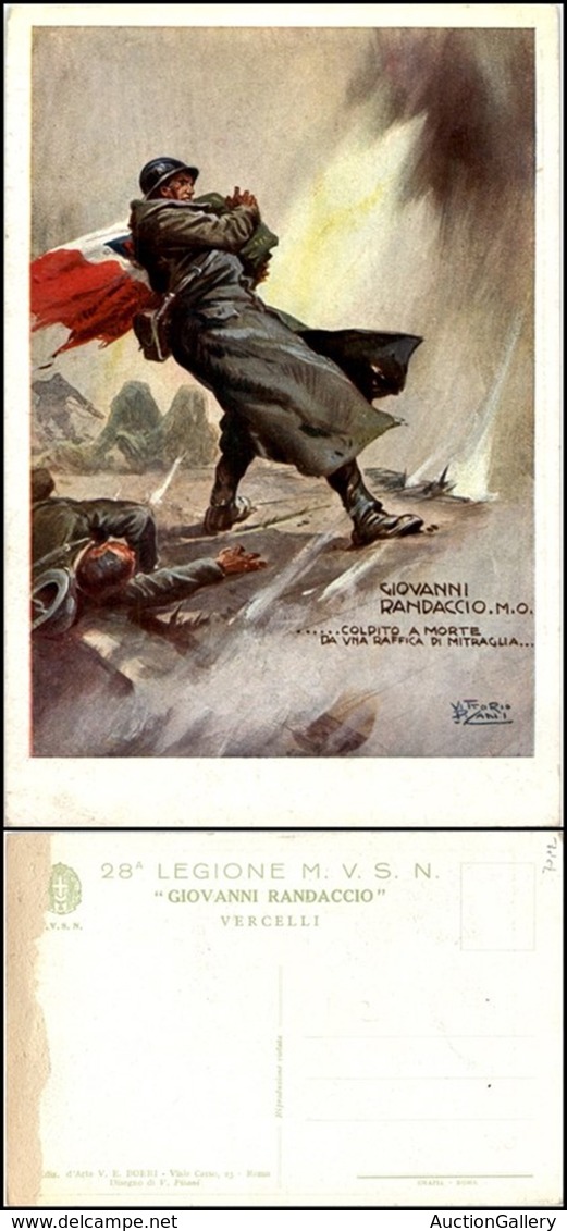 CARTOLINE - MILITARI - 28° Legione "Giovanni Randaccio" Vercelli - Illustratore Pisani - Nuova - Al Verso Abrasione Lato - Non Classés