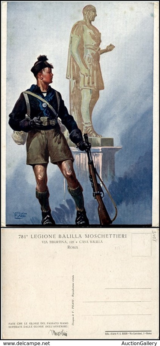 CARTOLINE - MILITARI - Moschettieri Del Duce - 781° Legione Balilla - Illustratore Pisani - Nuova FG (180) - Non Classés