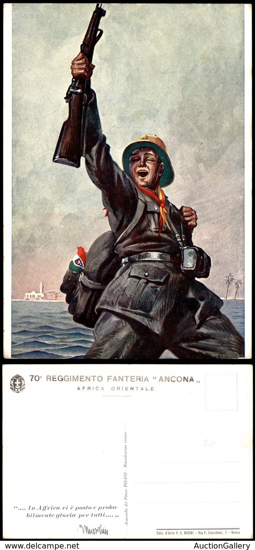 CARTOLINE - MILITARI - 70° Reggimento Fanteria "Ancona" A.O. - Nuova FG - Non Classés