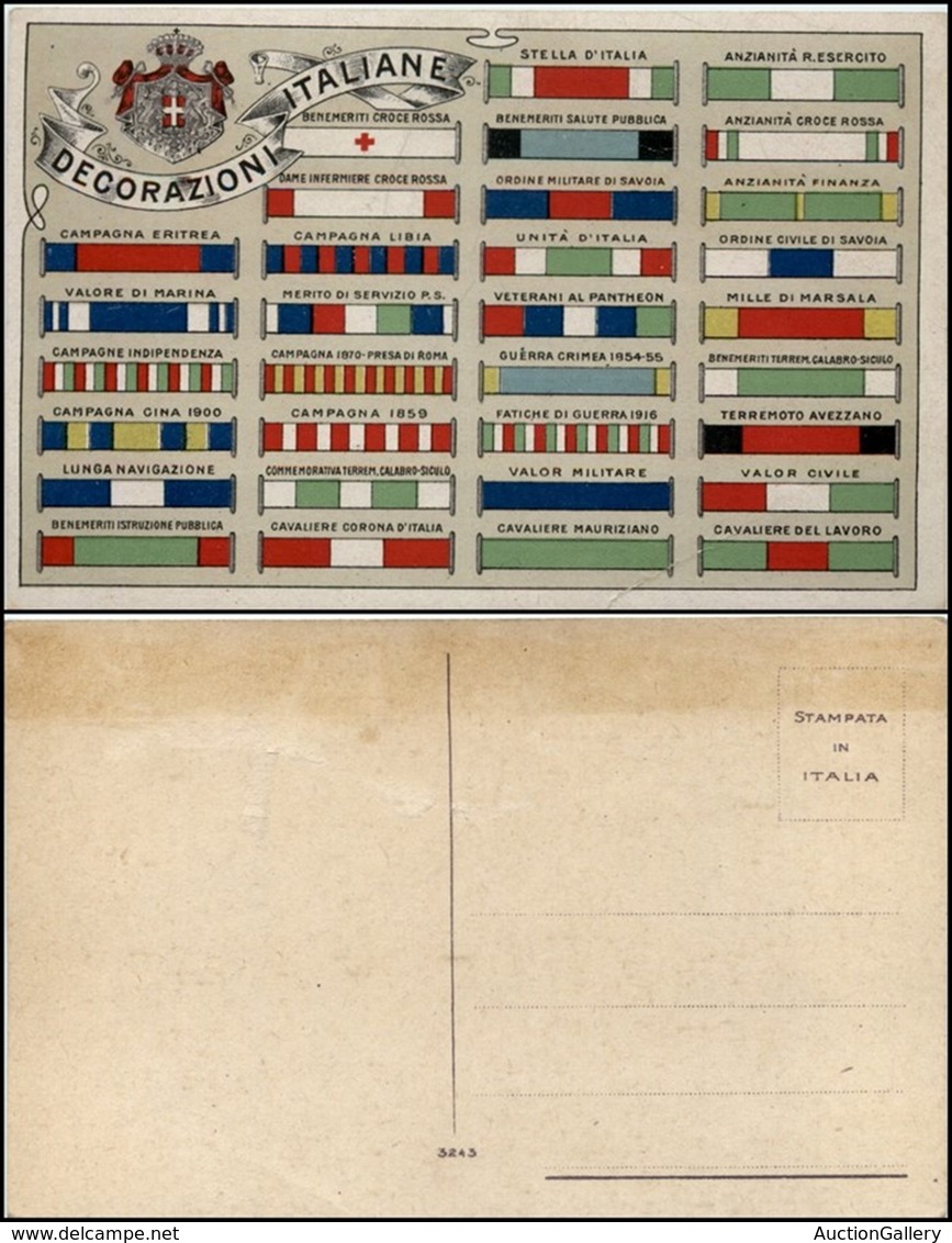 CARTOLINE - MILITARI - Decorazioni Italiane Militari - Nuova Perfetta - Zonder Classificatie