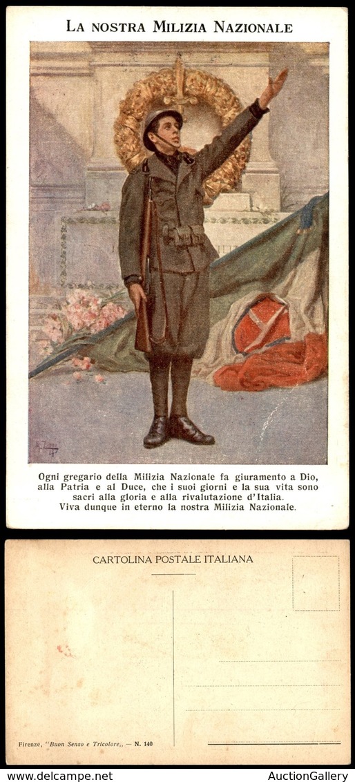 CARTOLINE - PROPAGANDISTICHE - La Nostra Milizia Nazionale - Illustratore Zoppi - Nuova (65) - Sonstige & Ohne Zuordnung