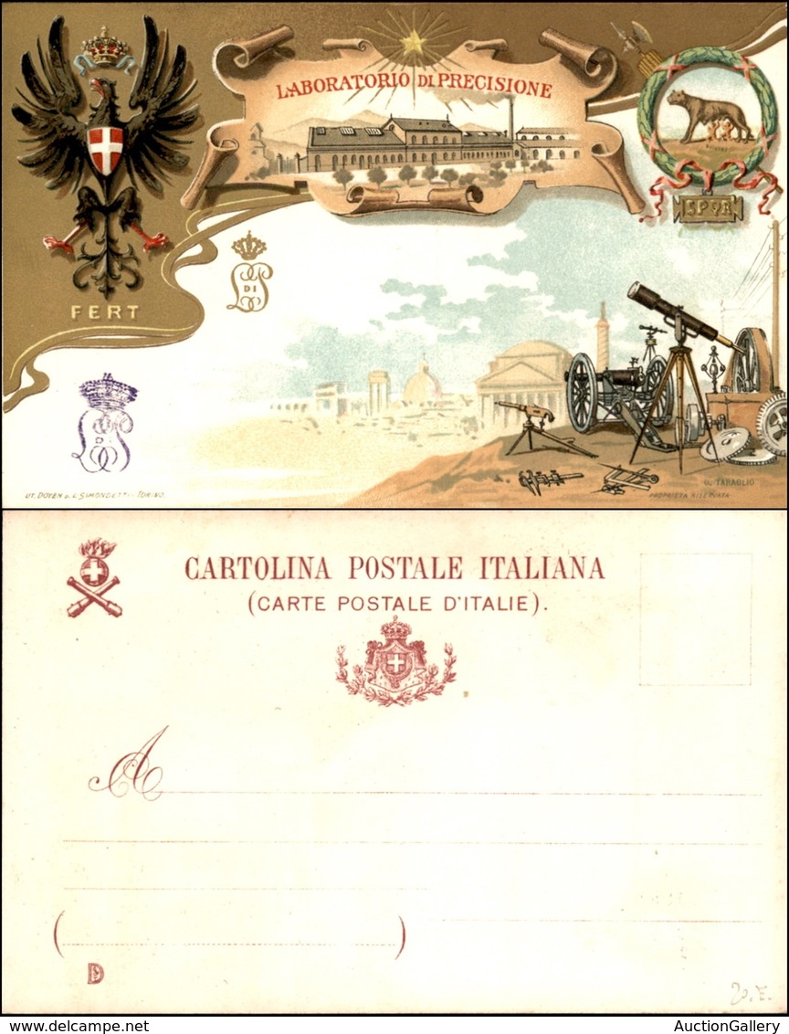 CARTOLINE - MILITARI-VARIE - Laboratorio Di Precisione Fert - Nuova - Autres & Non Classés