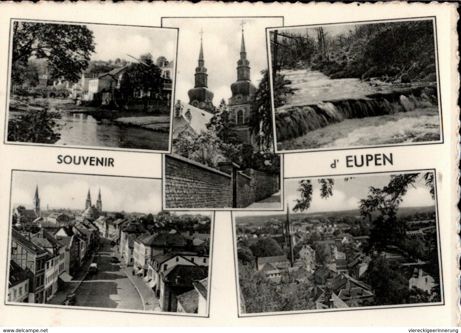 ! Alte Ansichtskarte Souvenir D' Eupen, Kirche, 1961 - Eupen