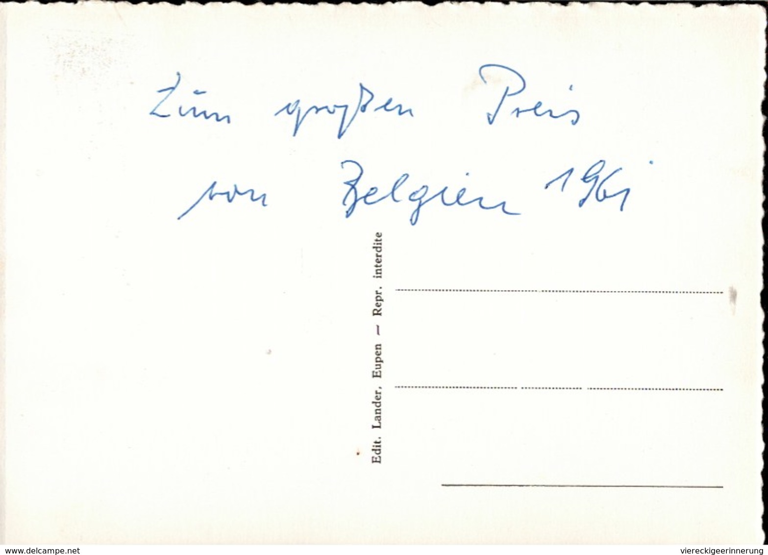 ! Alte Ansichtskarte Souvenir D' Eupen, Kirche, 1961 - Eupen