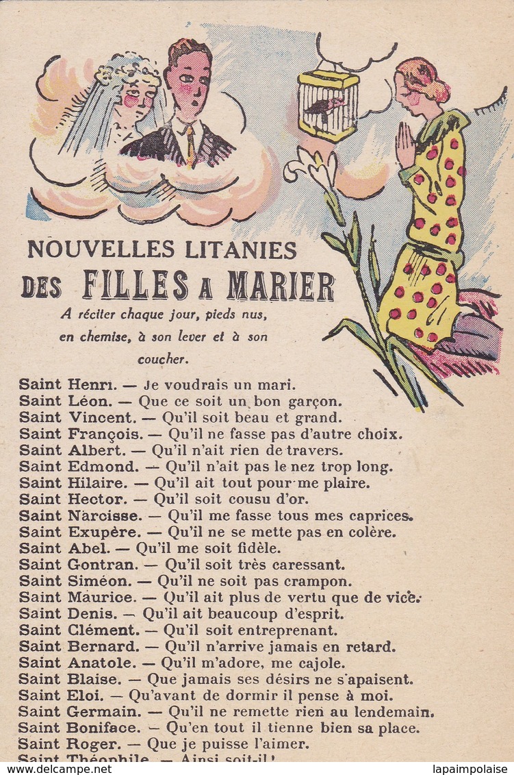 Fantaisies > Autres Nouvelles Litanies Des Fille A Marier - Autres & Non Classés