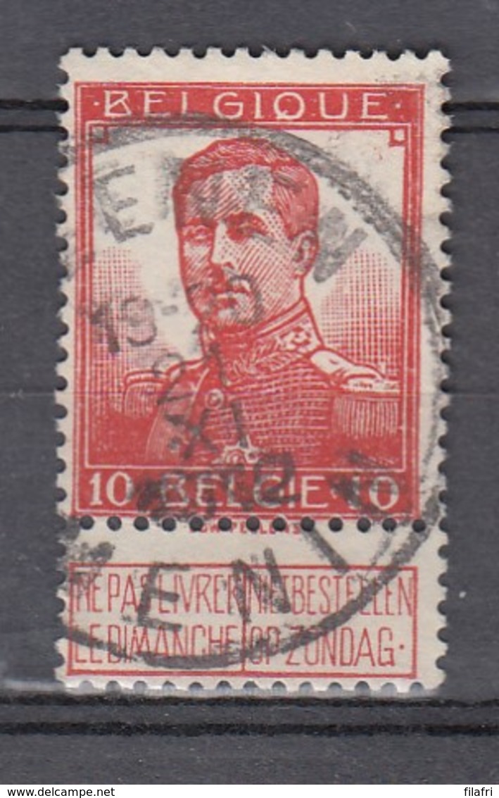 111 Gestempeld MEENEN - MENIN - COBA 4 Euro - 1912 Pellens