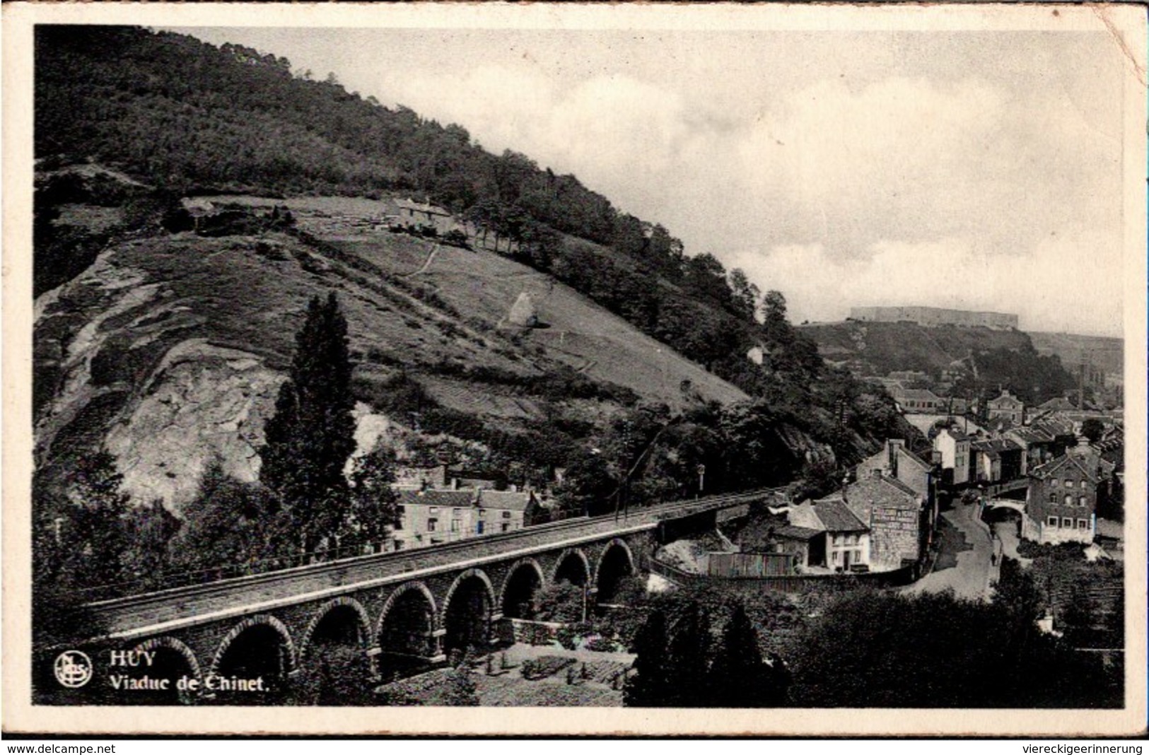 ! 1941 Feldpost Ansichtskarte Huy, Chemin De Fer Viaduc De Chinet, Belgien, Eisenbahn Viadukt - Hoei