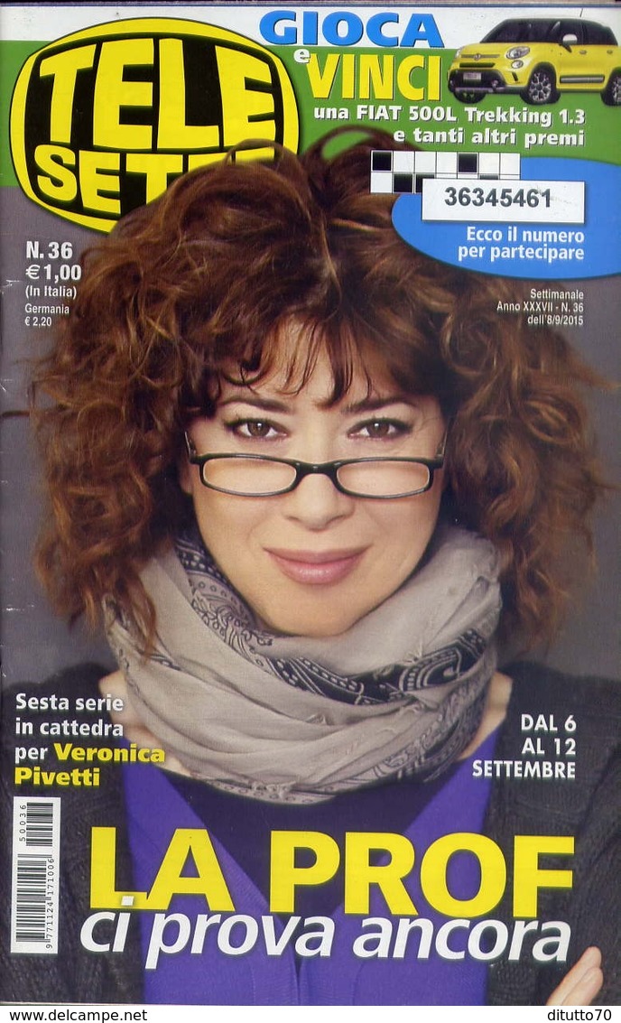 Telesette - 36-2015 - Veronica Pivetti - Television
