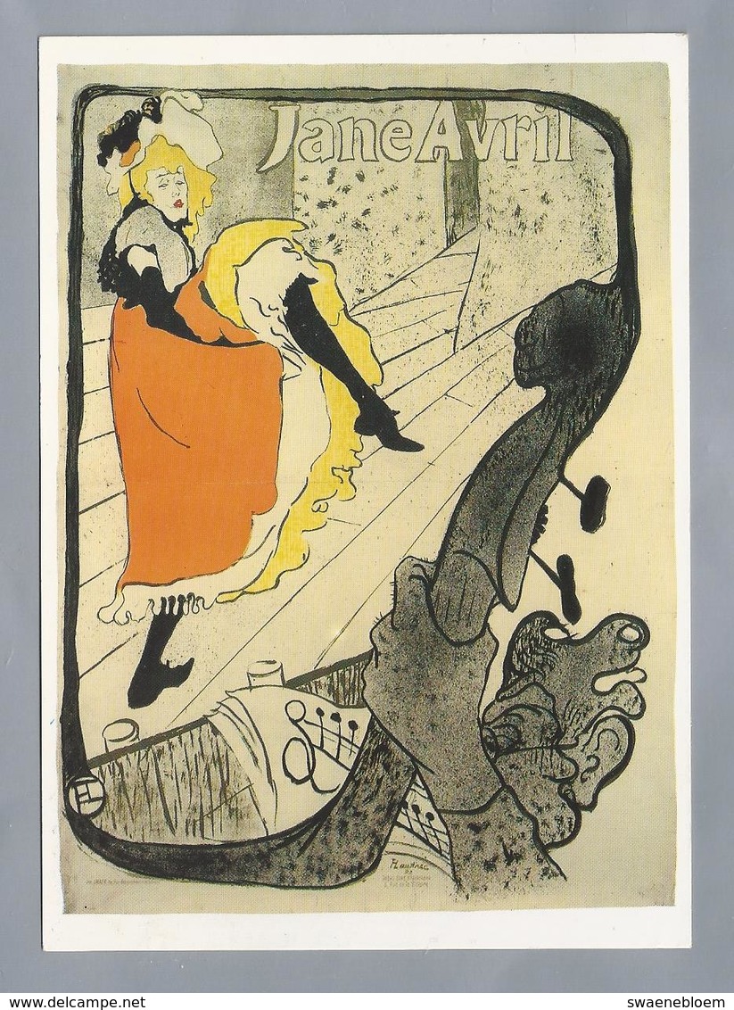 FR.- Toulouse-Lautrec. Jane Avril. Lithographie, Plakat. - Schilderijen