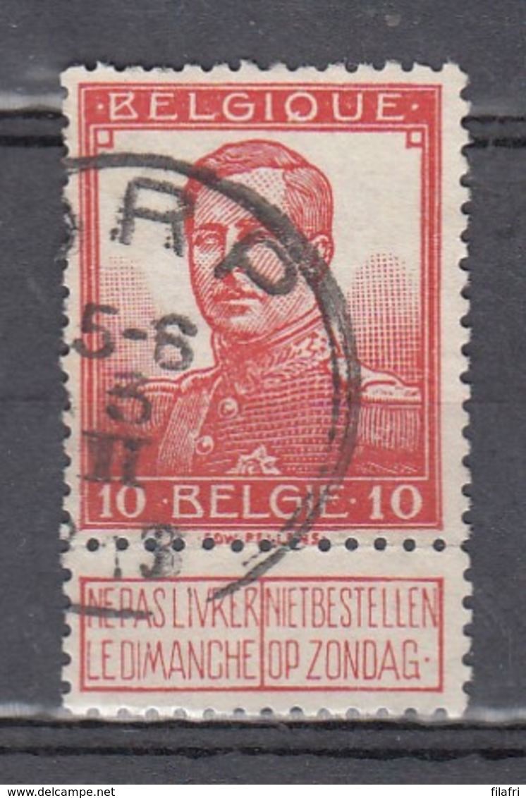 111 Gestempeld ORP - COBA 8 Euro - 1912 Pellens