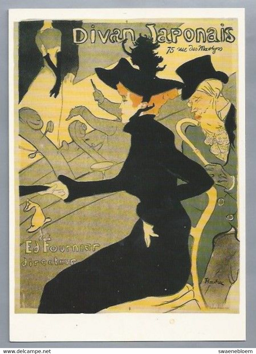 FR.- Toulouse-Lautrec. Divan Japonais. Lithographie, Plakat. Ed Fournier Directeur. - Schilderijen